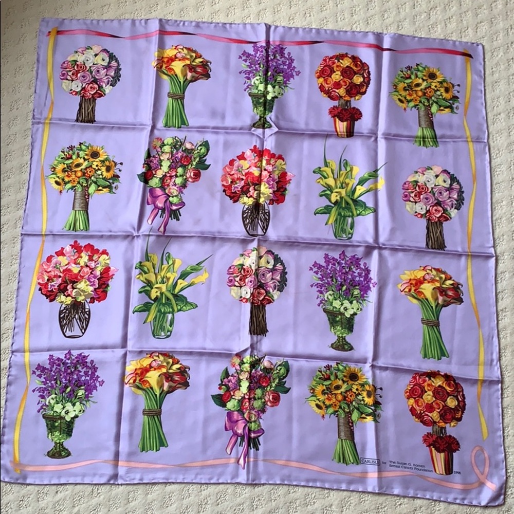 1998 Carlisle for Susan G. Komen silk twill scarf